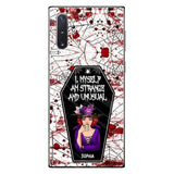 I Myself Am Strange and Unusual - Personalized Witch Phone Case