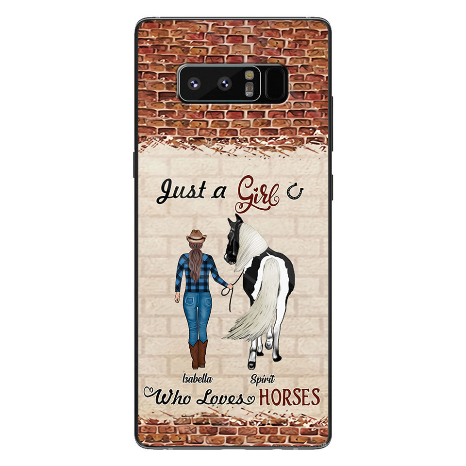 Just A Girl Who Loves Horses - Personalized Horse Phone Case
