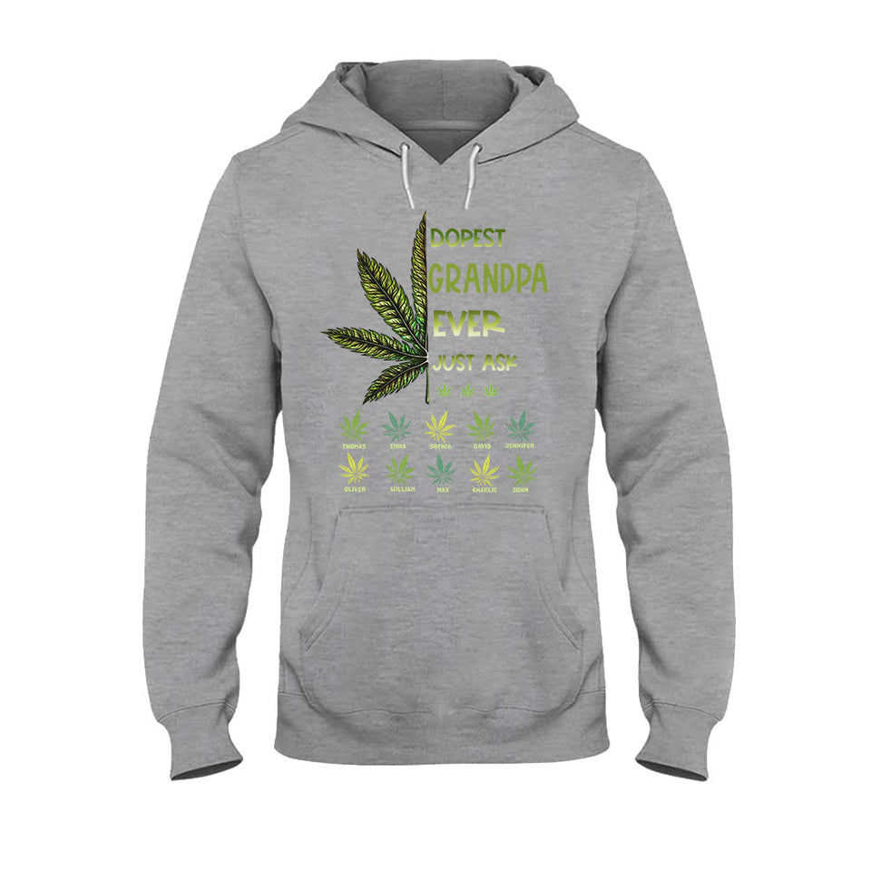 Dopest Dad Ever - Gift for dad, grandma, grandpa, mom, uncle, aunt, brother, sister - Personalized T-shirt And Hoodie
