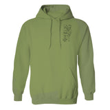 Custom Line Art - Personalized Grandpa Embroidered Hoodie
