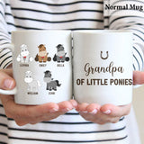 Daddy's Little Ponies - Horse gift for dad,grandpa, husband, him - Personalized Mug