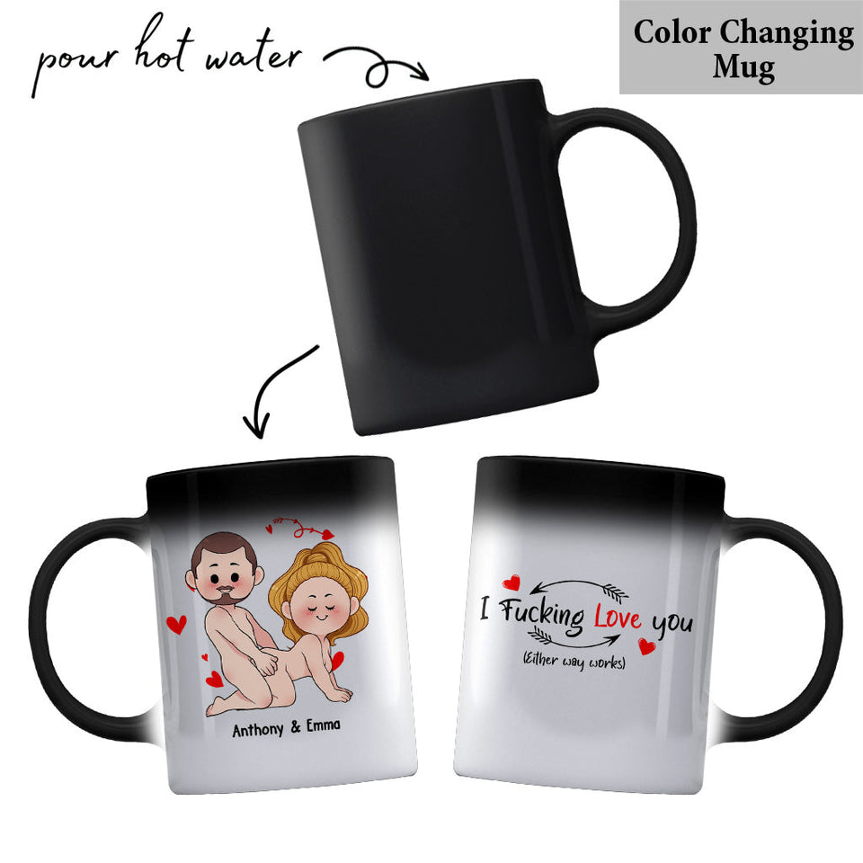 I Just Want You To Be Happy - Couple gift for husband, wife, boyfriend, girlfriend - Personalized Mug
