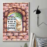 No Longer By My Side - Personalized Dog Canvas And Poster