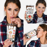 Hot Chocolate And Marshmallows - Personalized Couple Tumbler