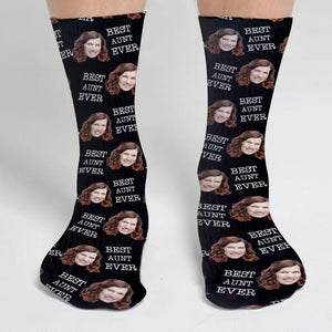 Custom Face - Personalized Aunt Socks