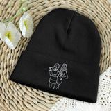 Custom Photo - Personalized Daughter Embroidered Beanie