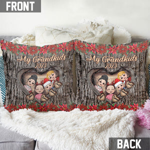 My Grandkids - Personalized Grandma Throw Pillow