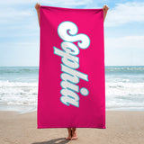 Colorful Name - Personalized Beach Towel