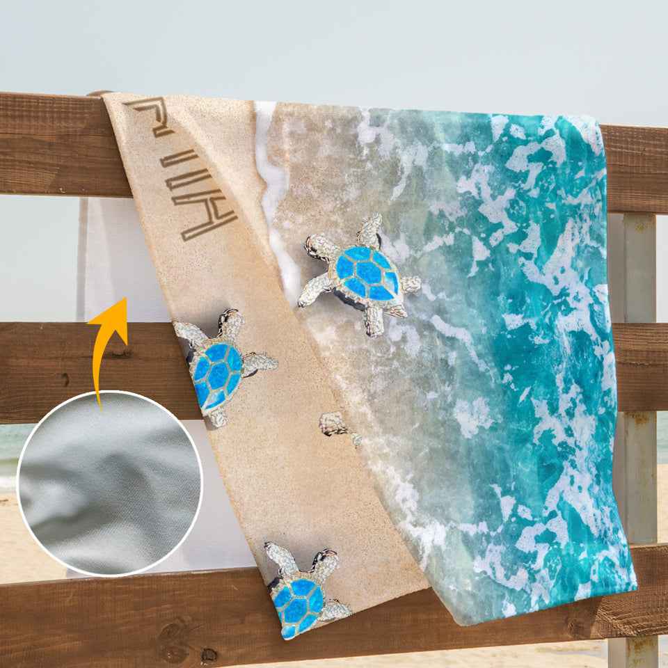 Into The Sea - Personalized Sea Lover Beach Towel