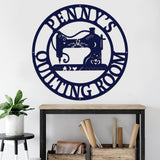 Quilting Room - Personalized Quilting Cut Metal Sign