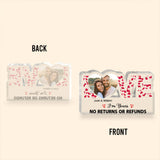 This Is Us - Couple gift for husband, wife, girlfriend, boyfriend - Personalized Custom Shaped Acrylic Plaque