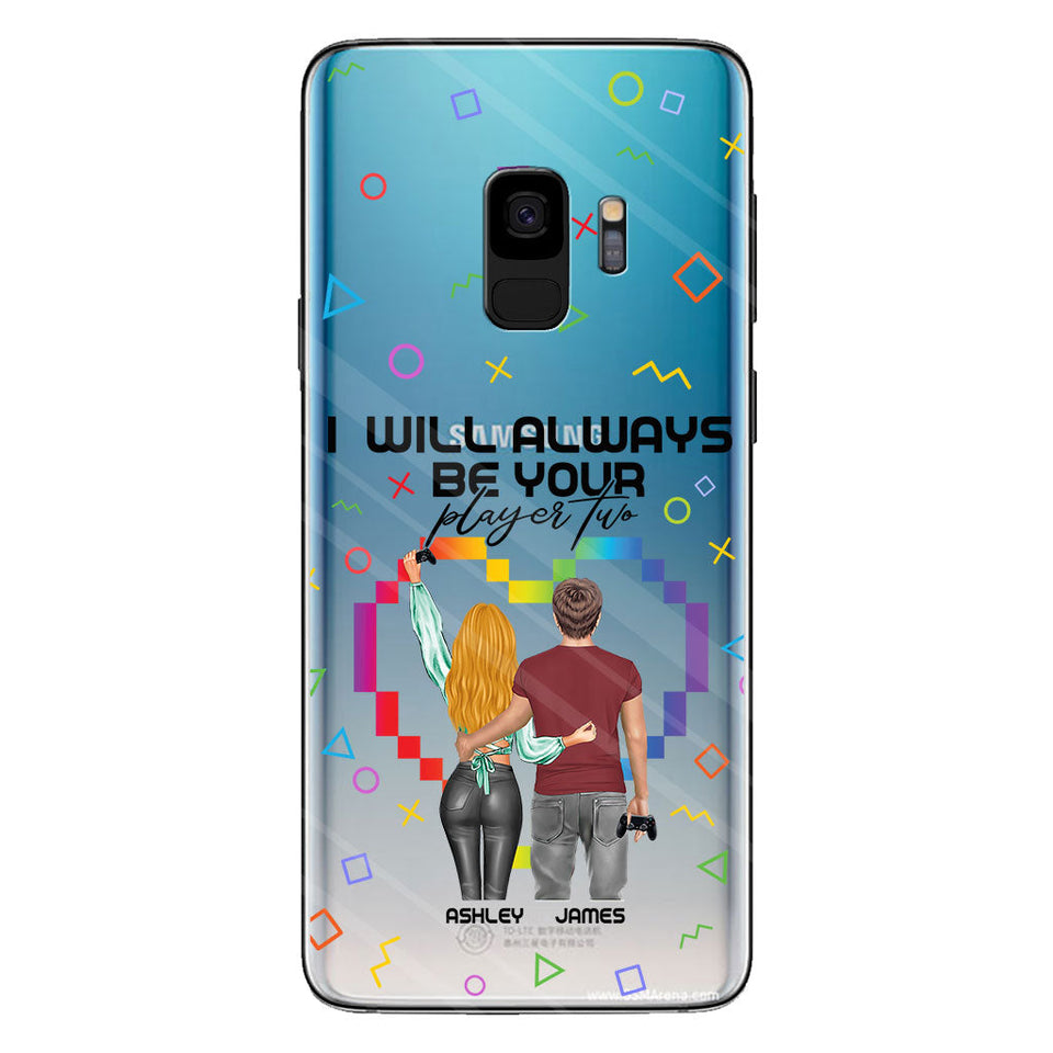 I Will Always Be Your Player Two - Personalized Video Game Clear Phone Case