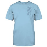Custom Line Art - Personalized Grandpa Embroidered T-shirt
