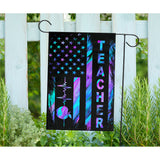 Teacher American Flag Teacher House Flag 0622