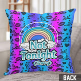 Tonight Who Hoo - Personalized Couple Throw Pillow
