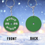 Weight Plates - Personalized Fitness Keychain