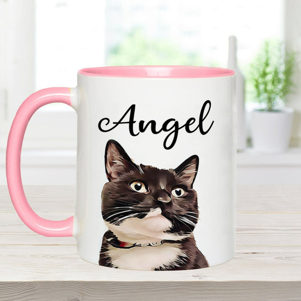 Cat Lover - Personalized Cat Accent Mug