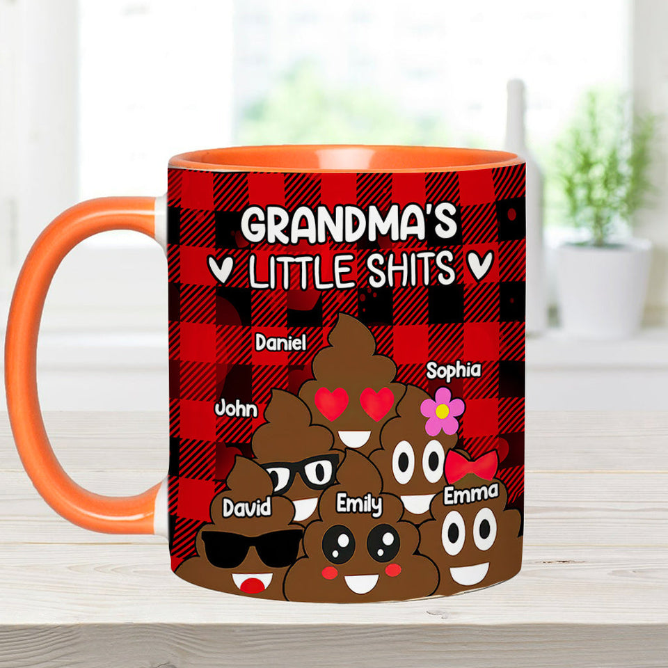 Grandma’s / Grandpa’s / Dad’s / Mom’s Little Cuties - Personalized Grandma Accent Mug