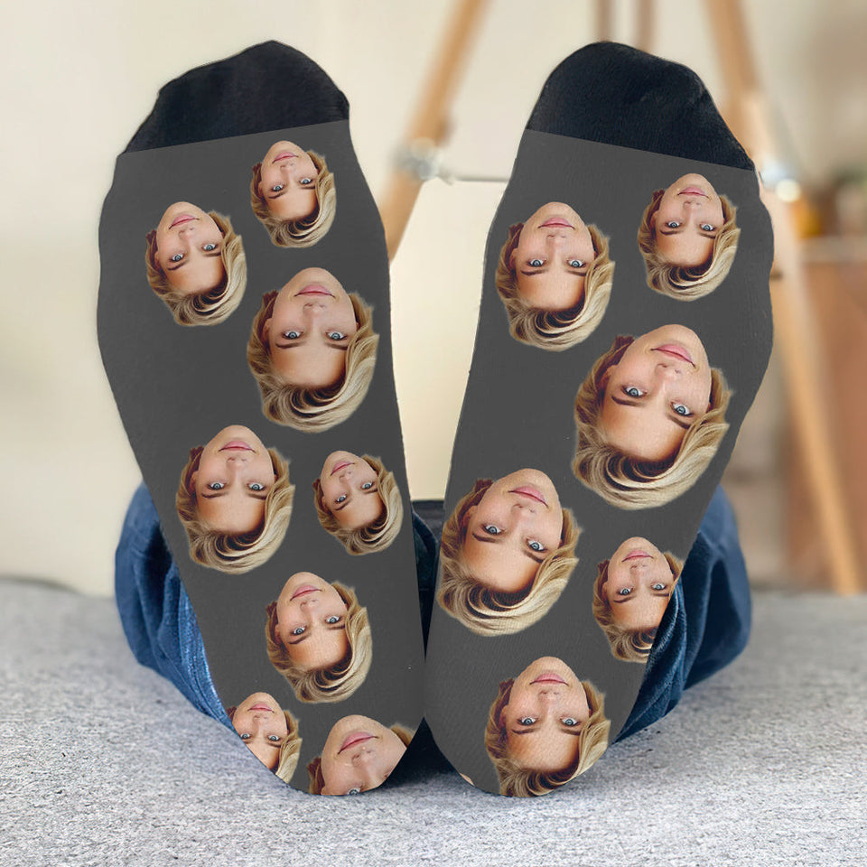 Custom Face - Personalized granddaughter Socks