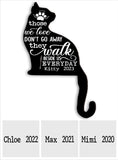 Those We Love Don't Go Away - Gift for cat lovers, who lost cat - Personalized Door Frame Decoration