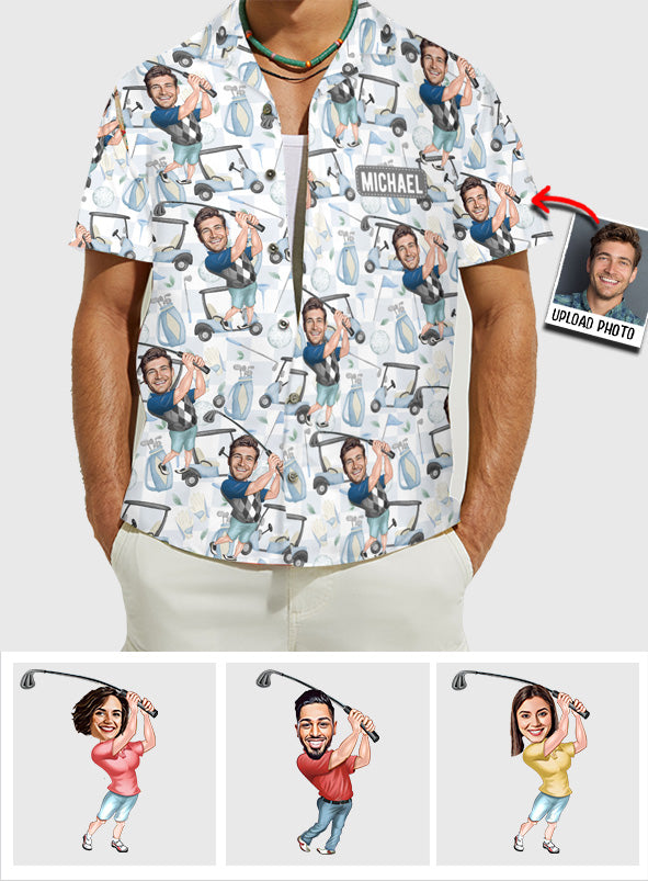 Photo Inserted Funny Golfer - The Best Gift For Dad, Uncle, Husband...