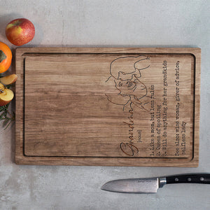 Grandma's Definition - Personalized Grandma Cutting Board