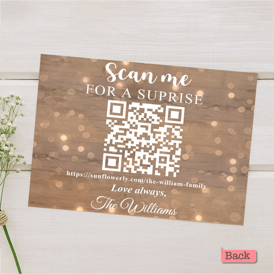 A Little Note - Personalized QR Greeting Card