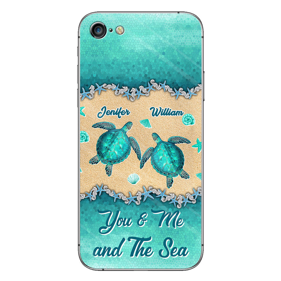 Salty Lil' Beach - Personalized Turtle Phone Case