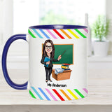 The Influence Of A Good Teacher Can Never Be Erased - Personalized Teacher Accent Mug