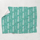 Custom Name Pattern - Personalized Bestie Blanket