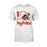 I Love My Boyfriend/Girlfriend/Husband/Wife - Personalized Couple T-shirt And Hoodie