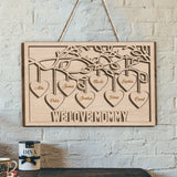 We Love You Mommy/ Nana/ Grandma - Personalized Mother 2 Layered Wood Sign / Wood Plaque