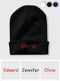 Custom Name Embroidered Beanie - Personalized Embroidered Beanie