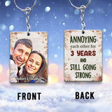 Annoying Each Other - Personalized Couple Keychain