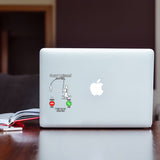 Sorry I Missed Your Call I Was On The Other Line - Personalized Fishing Decal Full