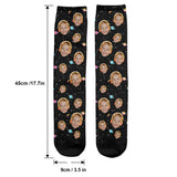 Custom Face Galaxy - Personalized grandson Socks
