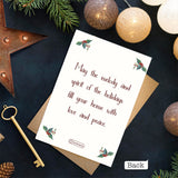 Merry Christmas - Personalized Family Greeting Card