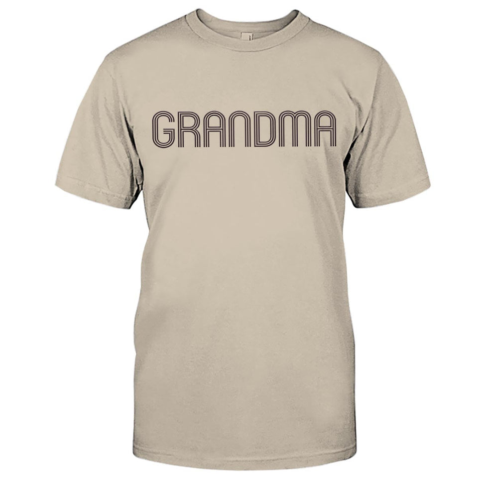 Custom Name - Personalized Grandma Embroidered T-shirt