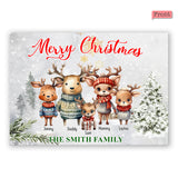 Merry Christmas - Personalized Family Greeting Card
