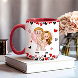 Lovely Couple - Personalized Couple Accent Mug