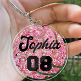Volleyball Team - Personalized Volleyball Transparent Keychain