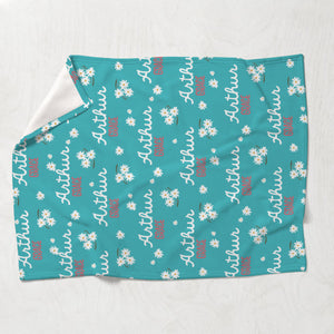 Daisy Custom Name - Personalized Kid Blanket
