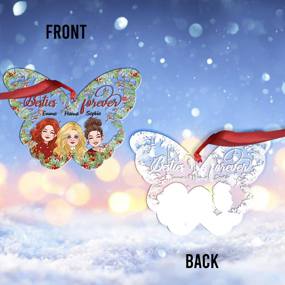Besties Forever - Personalized Bestie Ornament