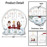 Besties Forever - Personalized Bestie Transparent Ornament