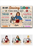 My Sewing Room - Personalized Sewing Canvas And Poster