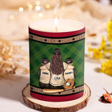 My Heart Is On That Field - Personalized Baseball Candle With Wooden Lid