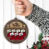Our Family - Personalized Family 2 Layered Piece Ornament
