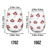 Mommy's Little Shit - Gift for mom, grandma, dad, grandpa - Personalized All Over Wine Glass