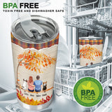 You And Me And The Dogs - Personalized Couple Tumbler