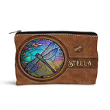 Stained Glass Dragonfly - Personalized Dragonfly Pouch